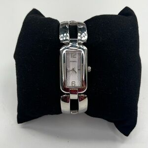 Fossil F2 Women's Silver Stainless Steel Quartz Watch ES-1878 -‎ New Battery